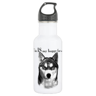 Malamute Happy Face 532 Ml Water Bottle