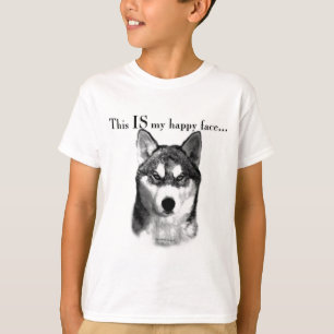 Malamute Happy Face T-Shirt