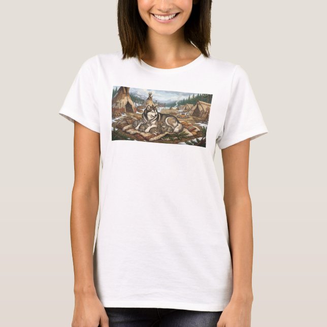 Malamute Mother Version 2   T-Shirt (Front)