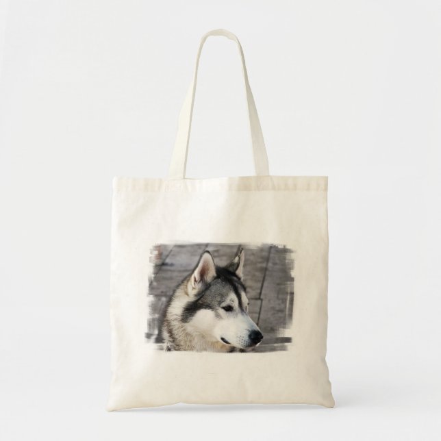 Malamute Photo Small Canvas Bag (Front)