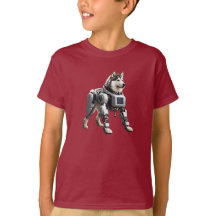 Malamute Robot Kid's T-Shirt