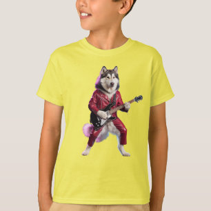 Malamute Rock Star Kid's T-Shirt