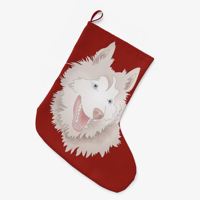 malamute stocking (Front (Hanging))