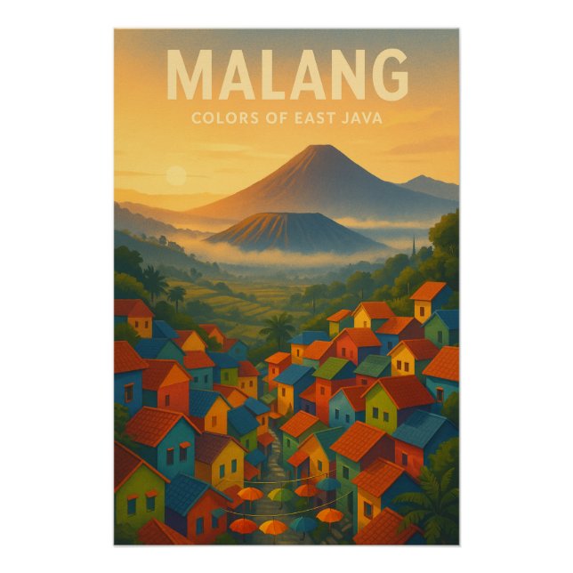 ‘MALANG – Colors of East Java’ Poster (Front)