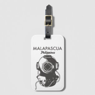 Malapascua Philippines Diving travel poster Magnet Luggage Tag