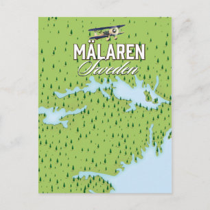 Mälaren Sweden Postcard