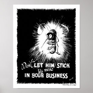 Malaria Mosquito - WW2 Poster