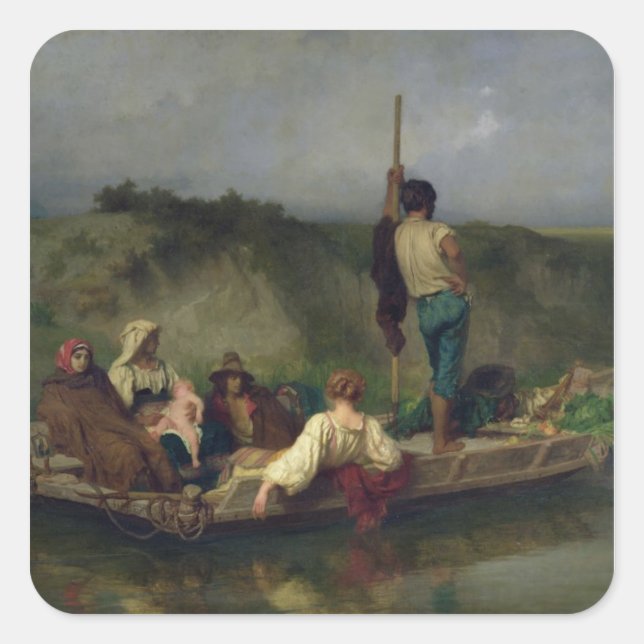 Malaria Square Sticker (Front)