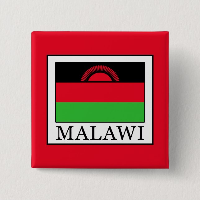 Malawi 15 Cm Square Badge (Front)