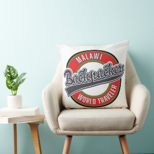 Malawi backpacker world traveller cushion