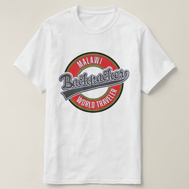 Malawi backpacker world traveller T-Shirt (Design Front)