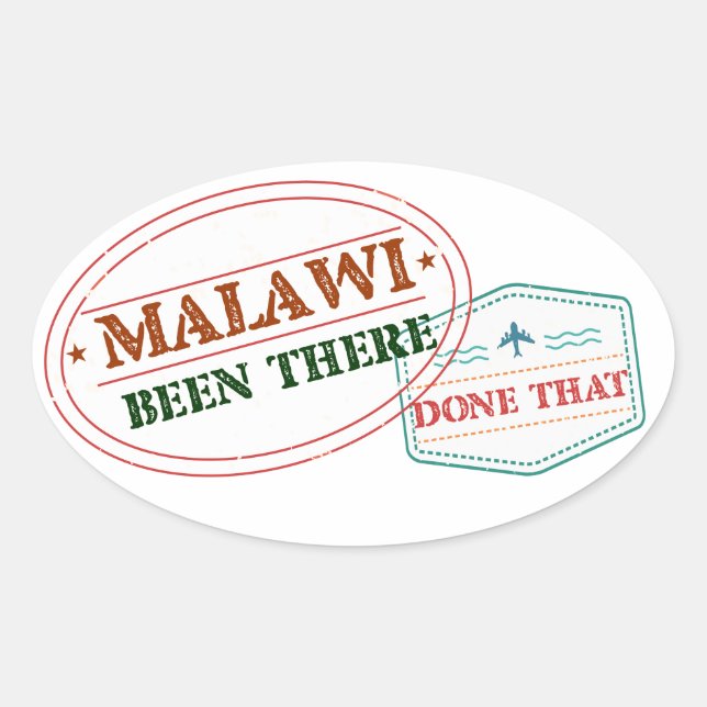 Malawi Been There Done That Oval Sticker (Front)