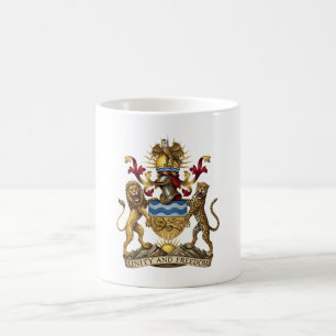 Malawi coat arms country flag symbol coffee mug
