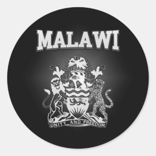 Malawi Coat of Arms Classic Round Sticker
