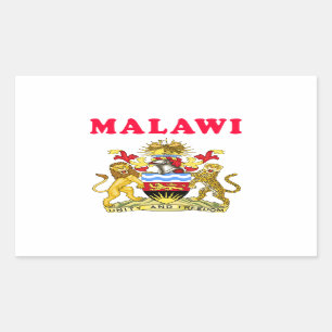 Malawi Coat Of Arms Designs Rectangular Sticker