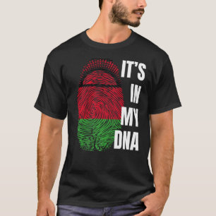 Malawi Flag Dna Fingerprint Black History Month  1 T-Shirt