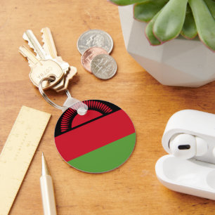 Malawi flag key ring