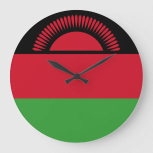 Malawi Flag Large Clock