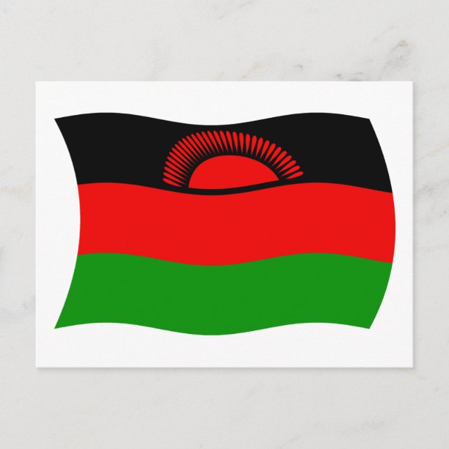 Malawi Flag Postcard (Front)