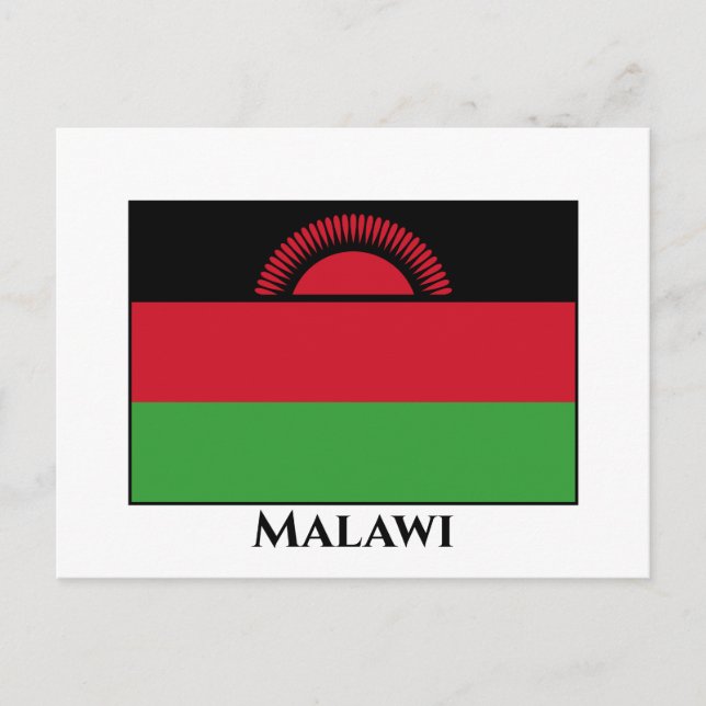 Malawi Flag Postcard (Front)