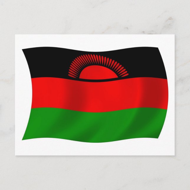 Malawi Flag Postcard (Front)