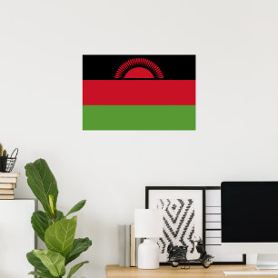 Malawi flag poster