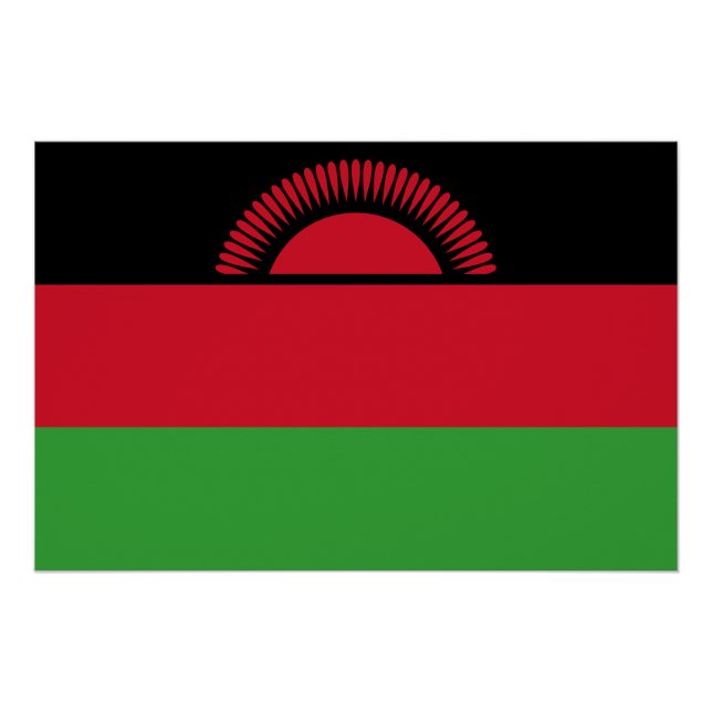 Malawi Flag Poster (Front)