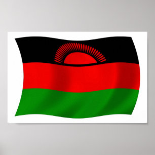 Malawi Flag Poster Print