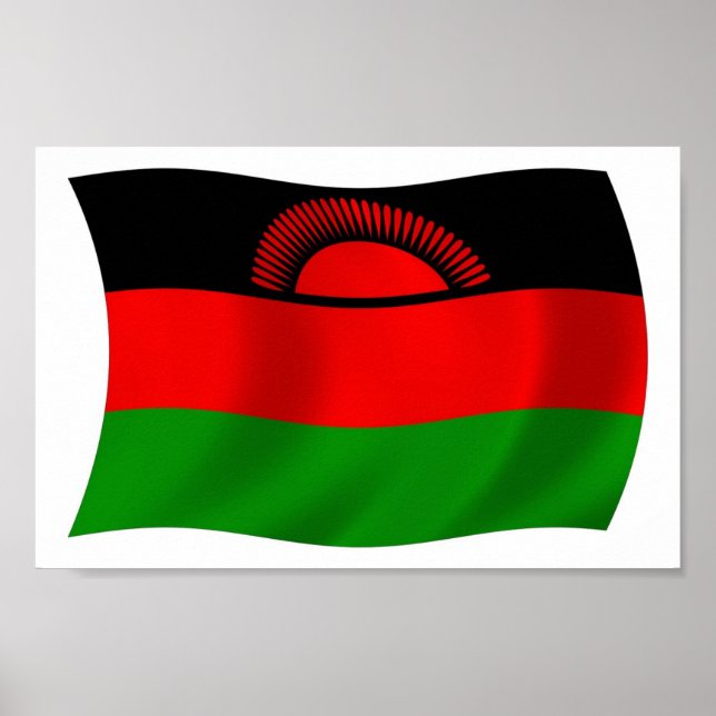 Malawi Flag Poster Print (Front)