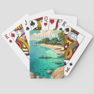 Malawi Illustration Travel Art Vintage Playing Cards