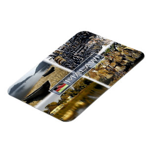 Malawi - Lake Malawi - Crafts mark - Mosaic - Magnet