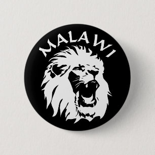 Malawi Lion 6 Cm Round Badge