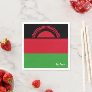 Malawi & Malawi Flag party fashion /sports fans Napkin