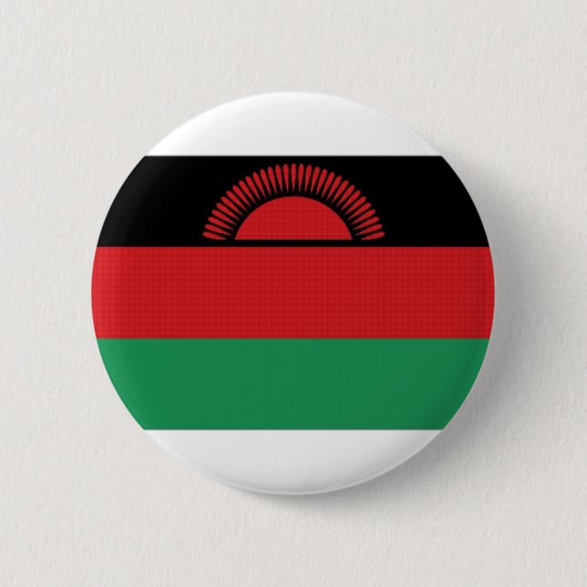 Malawi National Flag 6 Cm Round Badge (Front)
