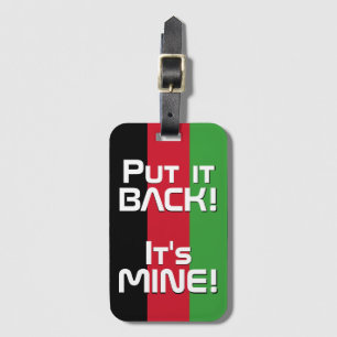 Malawi National Flag Funny Patriotic Luggage Tag