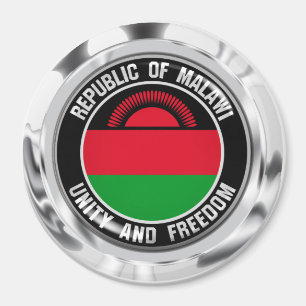 Malawi Round Emblem Magnet