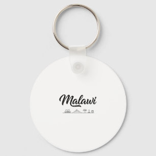 Malawi Skyline Travel Vacation Outfits Key Ring