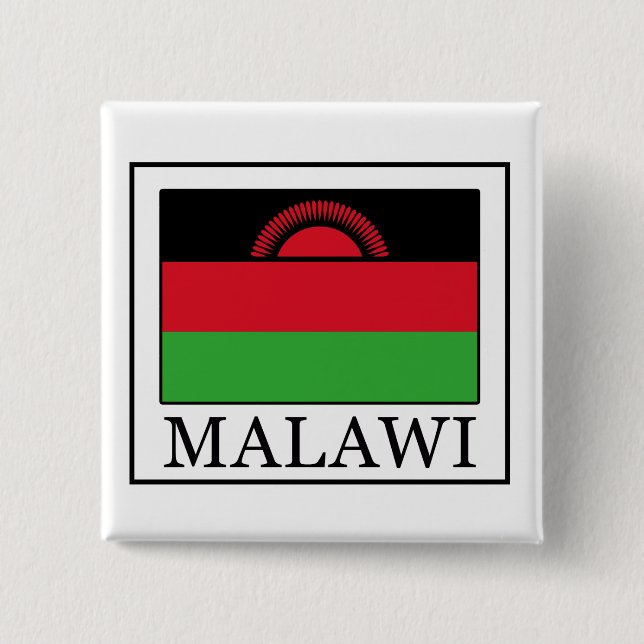 Malawi sticker 15 cm square badge (Front)