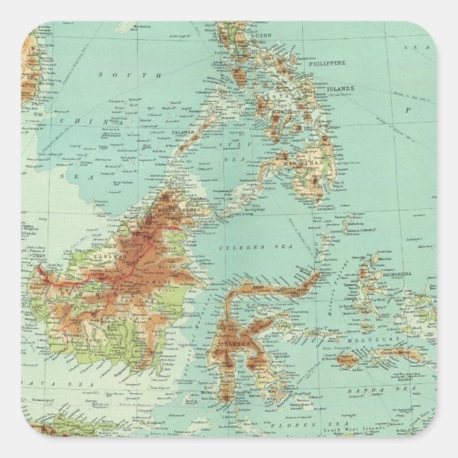 Malay Archipelago 2 Square Sticker (Front)