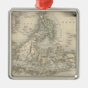 Malay Archipelago, or East India Islands Metal Ornament