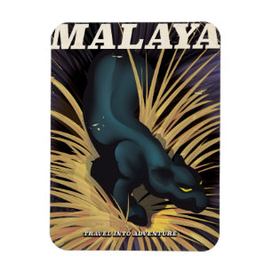 Malaya Vintage travel poster. Magnet