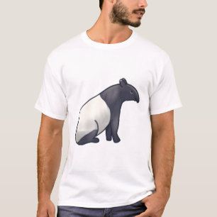 Malayan tapir Delight � Cute Animal Art T-Shirt