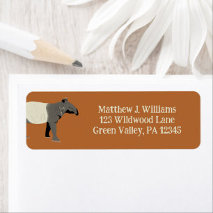 Malayan Tapir Return Address Return Address Label