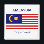 Malayasian Flag Magnet<br><div class="desc">Malaysian Flag refrigerator magnet.  MY ORIGINAL ARTWORK at Zazzle.com/virginia5050,  BIRTHDAY GIFT STORE at Zazzle.com/BirthdayGiftStore,  FLORIDA GIFT STORE at Zazzle.com/FloridaGiftStore,  and INTERNATIONAL GIFTS at Zazzle.com/InternationalGifts*</div>