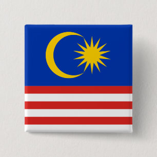 malaysia 15 cm square badge