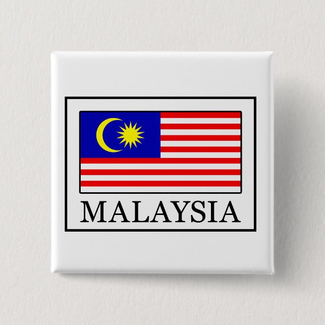 Malaysia 15 Cm Square Badge (Front)