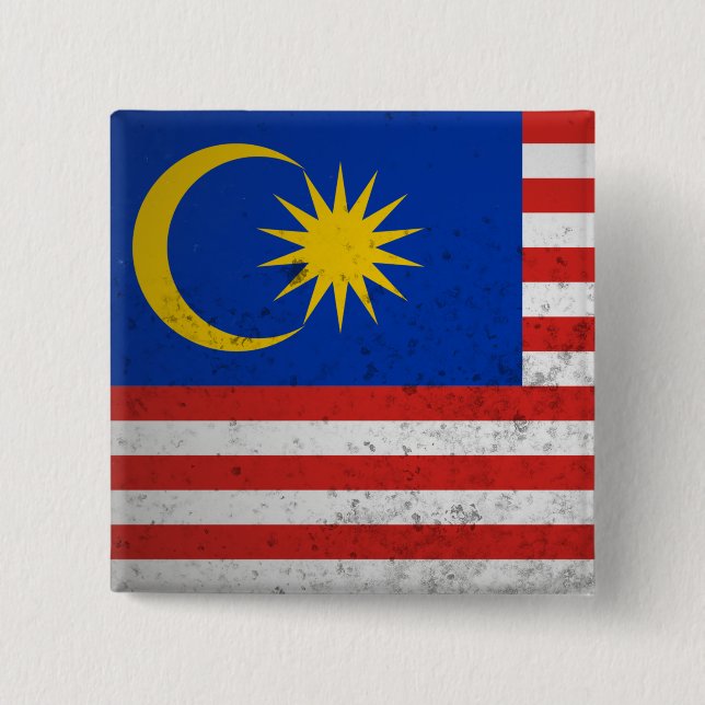 Malaysia 15 Cm Square Badge (Front)
