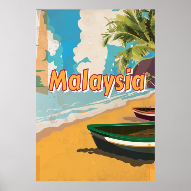 Malaysia Beach vacation Poster (Front)