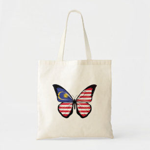 Malaysia Butterfly Flag Tote Bag