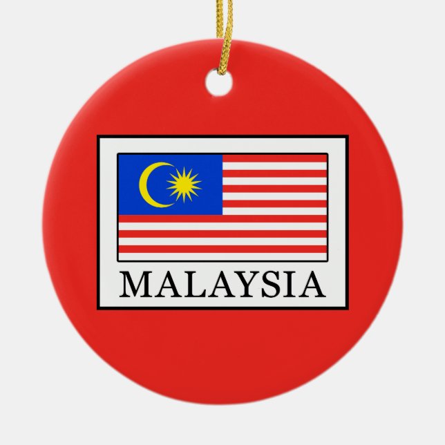 Malaysia Ceramic Ornament (Front)